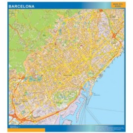 Mapa Barcelona callejero gigante. Mapas México grandes